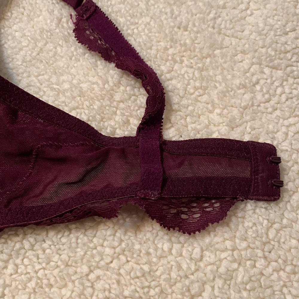 La Senza So Free burgundy lace bra 34C - Picture 9 of 14